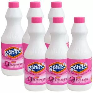유한락스 후로랄 1L x 6개 청소세제 유한크로락스
