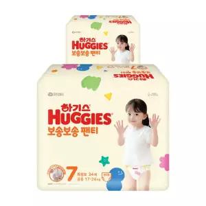 보송보송 팬티 7단계 공용 34매x2개