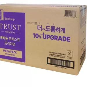 베베숲 트러스트 메가팩 물티슈 캡형 80매 20팩 숨시그니처 249C9