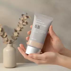 미니어처 10g 증정 한스킨 프리미엄 수퍼매직 비비크림 SPF35 45g 2개