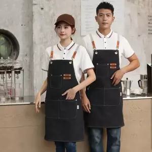[인테리어가구]카페 바리스타 앞치마 데님앞치마 방수 캔버스 앞치마 (S16848946)