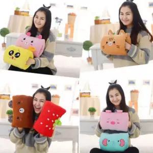 캐릭터 동물 애니멀 등쿠션 수면 학생 쿠션 인형 베개