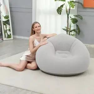 풍선식 접이식 휴대용 PVC 에어 의자 거실 야외 캠핑 편리한 해변 라운지