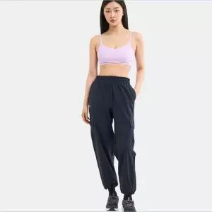 매장정품 UNDERARMOUR 언더아머 1382696-001 블랙 여성 UA 라이벌 우븐 카고 팬츠 조거 긴바지 런닝 헬스