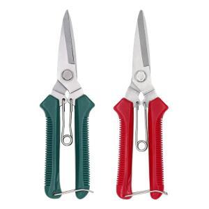 190mm Straight Head Pruning Shears Stainless Steel Non Slip Handle Garden Scissors for Bonsai Househ