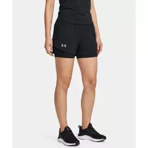 UNDERARMOUR 여성 플라이-바이 투인원 쇼츠 1382440-001