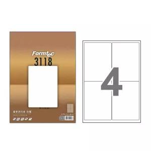 폼텍 물류관리용 라벨 라벨지 100매 4칸 99.1x140mm