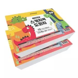 스케치북 사생 사무용품 미술놀이활동 도화지 8절 250매 130g [aAD8BFC]