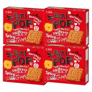 농심 누룽지팝 매콤한맛 142g x 4개