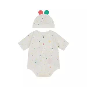 에뜨와 비비7부바디수트SET07T317918/출산,신생아 백일선물,여름 바디수트,모자 110657