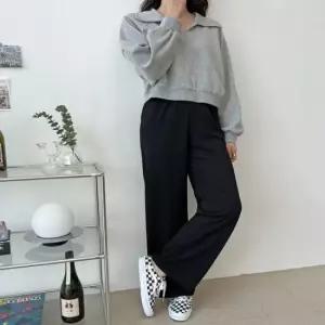 통바지 여자 심플 3컬러 일자바지 와이드팬츠 긴바지