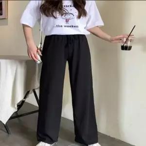 2컬러 밴딩 하이웨스트팬츠 와이드팬츠 긴바지 여자