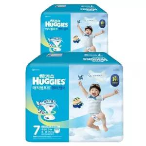 하기스 매직컴포트 팬티썸머 슬림 7단계 공용34x2팩
