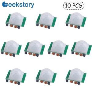 5/10pcs HC-SR501 PIR 적외선 센서 Arduino Raspberry Pi 용 초전기 모션 감지기 모듈 조정