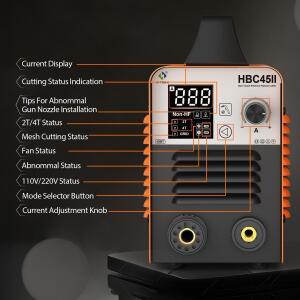 HBC45II 45AMP HITBOX IGBT 인버터 플라즈마 절단기 모델 저주파 15mm 두께 가능