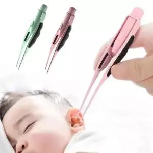 LED 귀지 제거 핀셋 미끄럼 방지 귀이개 도구 밝은 조명 안전