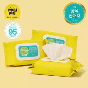[아리얼] 스트레스 릴리빙 퓨어풀 클렌징 티슈 80매입 (2+1)(+클렌징티슈 15매 1개)
