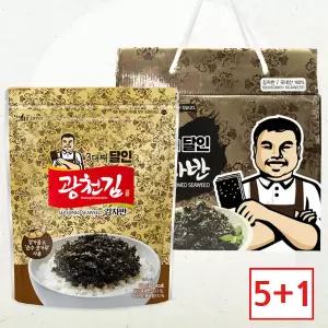 [5+1 이벤트] 광천김 달인 김자반 5봉 선물세트 /조미김/돌김자반