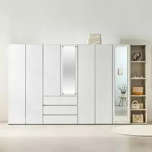 인터데코 11자장롱 키큰장 옷장 320cm TP876