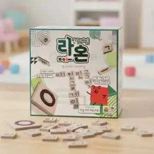 코리아보드게임 라온 우리말 겨루기 한글게임 단어 만들기 낱말 카드 타일 한글공부 장난감