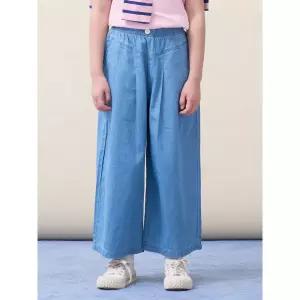 [BEANPOLE KIDS] [시즌오프 30%] 여아 간절기 세미와이드 데님팬츠 - 스카이 블루 (BI6221G03Q) (BI6221G03Q)