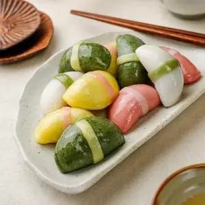 대구칠성시장 궁중떡집 말랑쫀떡 국산쌀 반달 사색바람떡 1kg