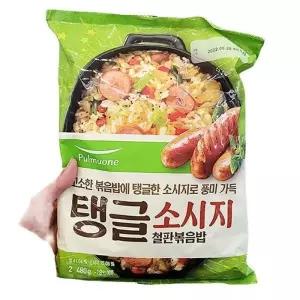 풀무원 탱글소시지 철판볶음밥 480G X 2개 81699 (29467919)