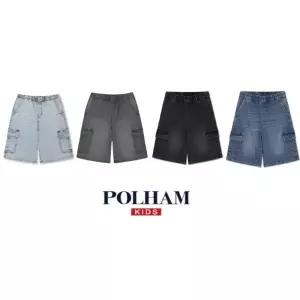 [롯데백화점]폴햄키즈 6부 카고 데님 숏츠 PKG2DH3023