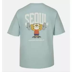 [언더아머](타임스퀘어점패션관)남자 반팔티 6014355-477 APAC 서울 SS 반팔 트레이닝 속건성 기능성 티...