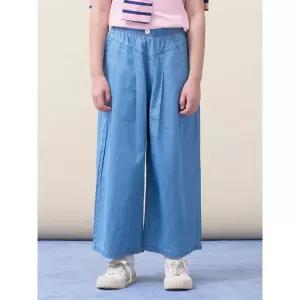 빈폴 키즈 BEANPOLE KIDS 여아 간절기 세미와이드 데님팬츠 - 스카이 블루 243436