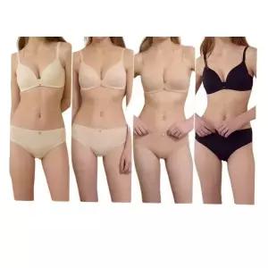 [매장정품] 원더브라 [Wonderbra] 아쿠아 V넥 노와이어 브라팬티 8종세트 WBW5M48495051A_T