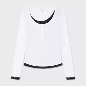 [후아유](신세계 사우스시티)Layered Henryneck Long Sleeve T-shirt(F) WHLAG3824F