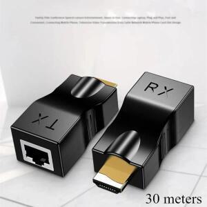 HDMI-RJ45 이더넷 어댑터, 신호 확장기, HDTV, STB, DVD용, 4K, 1080P, 최대 2.5Gbps, 세트당 2 개
