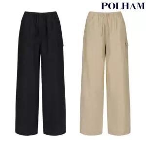 [백화점 상품] 폴햄 여성 소프트 와이드 미니 카고 밴딩 쿨 팬츠 PHF2PP2059
