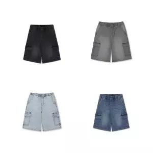 폴햄키즈 공용 6부 카고 데님 쇼츠PKG2DH3023