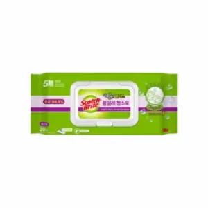 3M CFM204U8 물걸레 청소포 더블액션 표준형 20매 28x21cm 1개