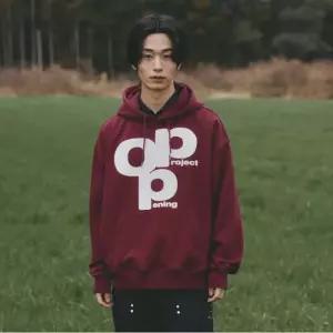 공용 OPP 로고 후드 - 버건디 (OP251UTH02BD-W)
