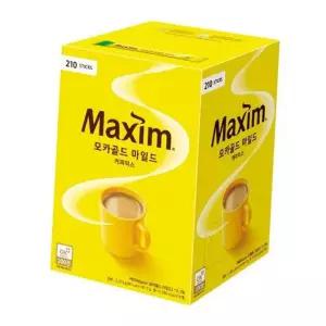맥심 모카골드 커피믹스 마일드, 12g, 210T