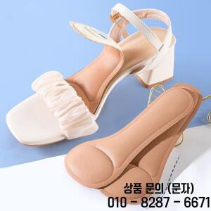 편안한 땀 흡수 신발 밑창 미끄럼 방지 메모리 폼 7포인트 패드 셀프 접착 인솔 하이힐 샌들 여성용