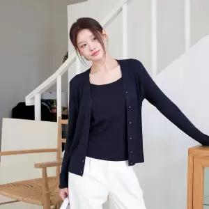 르포엠 [최초가 89,900원]2종세트 모레아 리브 뷔스티에+가디건