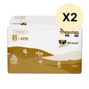 숲바른 아기 유아 밤기저귀 밴드형 대형 26매 2팩 BNS