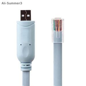 YY1개 2025년  1.8M USB to RS232 시리얼 RJ45 케이블 CAT5 콘솔 어댑터 코드 라우터용