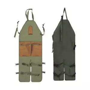 작업용 앞치마 원예 목공 예초 다리 보호 롱앞치마