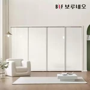 보루네오 E0 하이그로시 글램 슬라이딩 붙박이장 30cm
