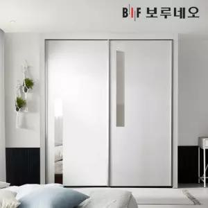 보루네오 E0 거울 미라클 슬라이딩 작은방 붙박이장 10cm