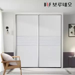 보루네오 E0 웨인스코팅 로망 슬라이딩 작은방 붙박이장 10cm