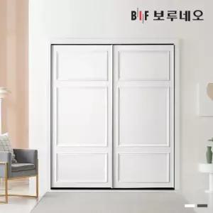 보루네오 E0 웨인스코팅 까사 슬라이딩 작은방 붙박이장 10cm