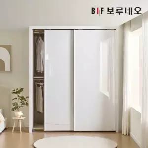 보루네오 E0 하이그로시 샤인 슬라이딩 작은방 붙박이장 10cm
