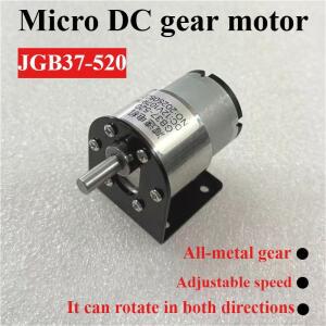 JGB37-520DC 저속 모터 소형 DC 감속 6V 12V 24V 고토크 속도 조절