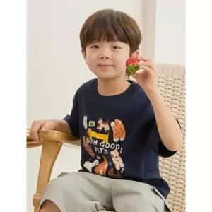 백화점 탑텐 키즈 정품 MKG2TS3801 공용 테스스미스로버츠 크루넥 반팔티